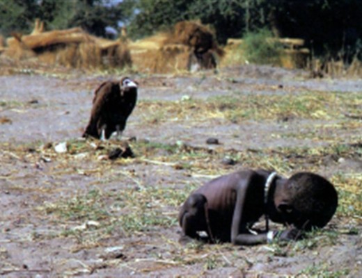 vulture and little girl
